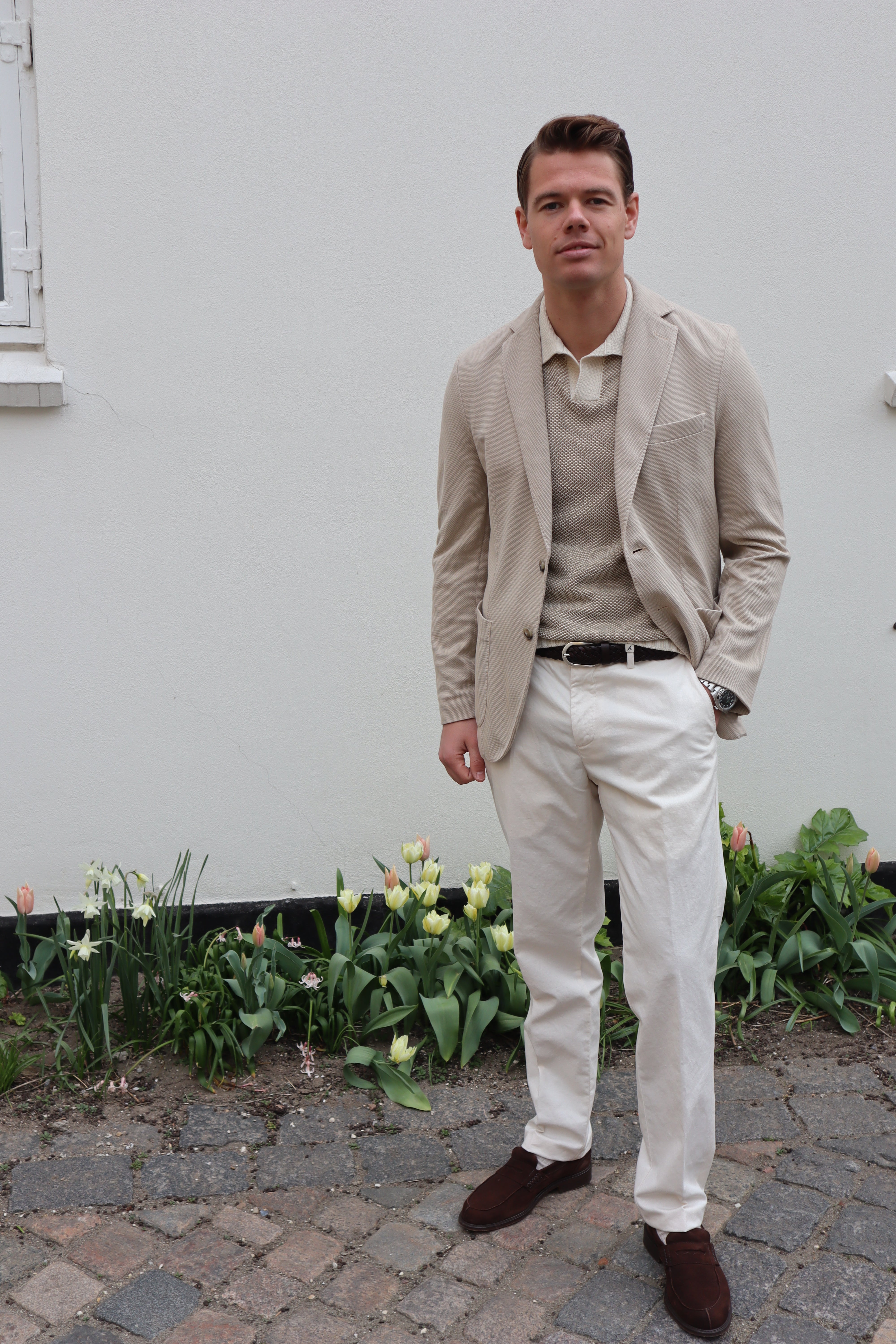 Jakke “easy wear” jersey bomuld