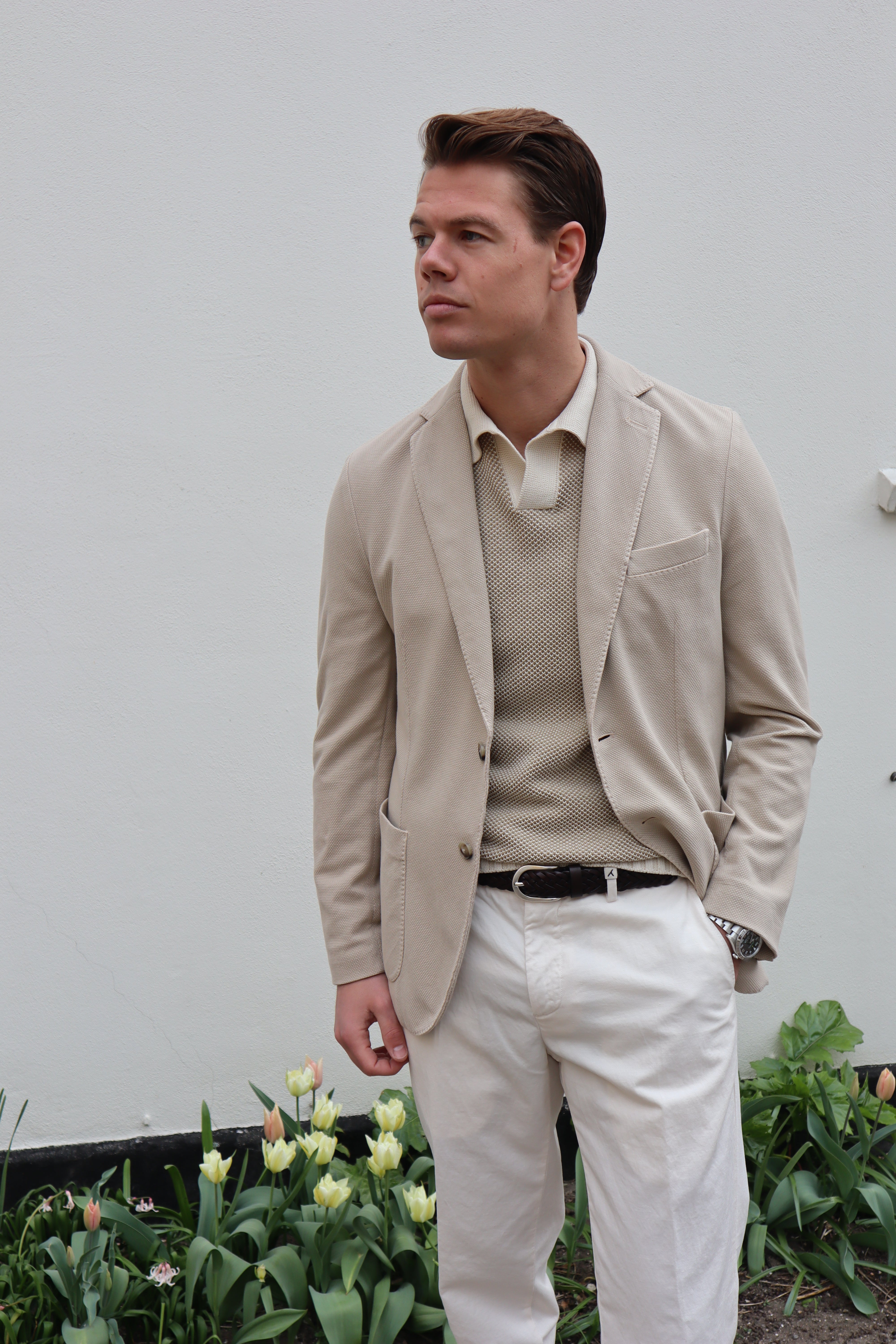 Jakke “easy wear” jersey bomuld